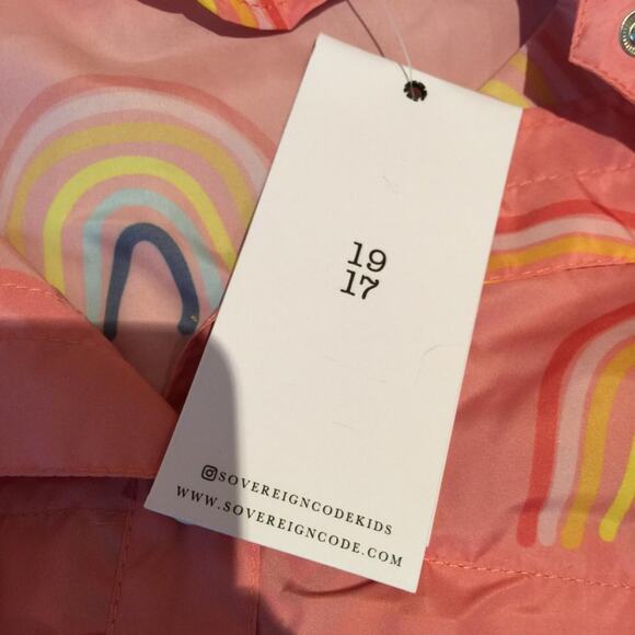 Sovereign Code Hooded Snap Button Up Shirt Girls Size 3T - Picture 4 of 5